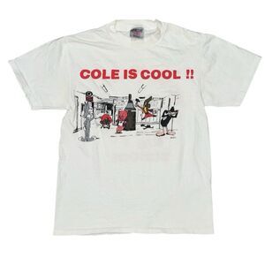 Vintage 90s Drug Free School T Shirt Looney Tunes Sz M RI Single Stitch USA